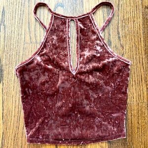 Bozzolo Velvet Crop Top